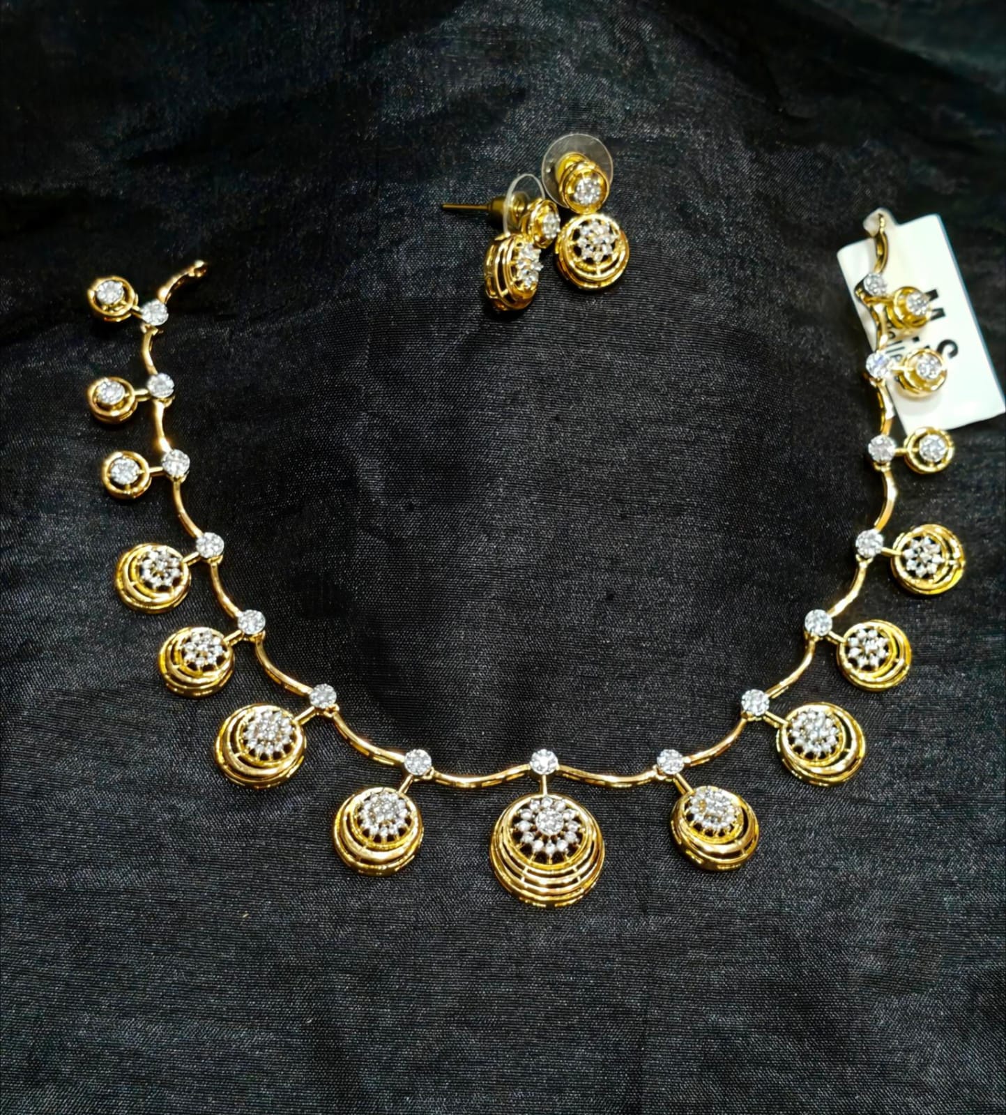 Golden Orbit Necklace Set