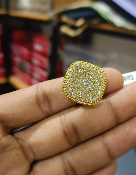 Diamond Bloom Cushion Ring