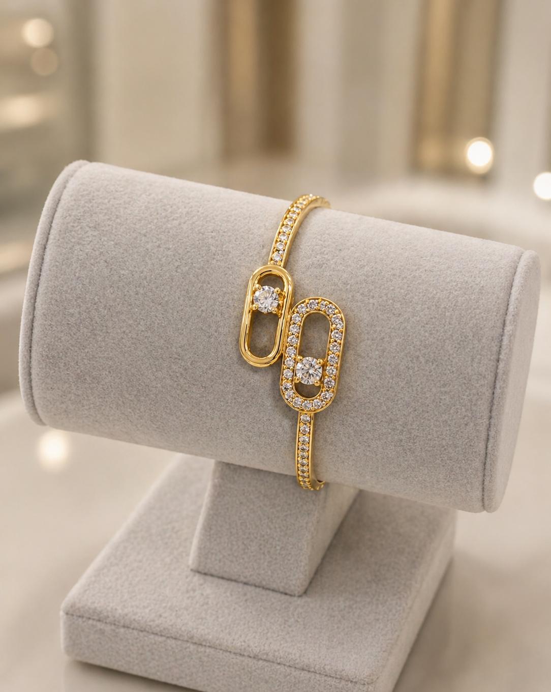 Diamond Cut Crystal Bracelet